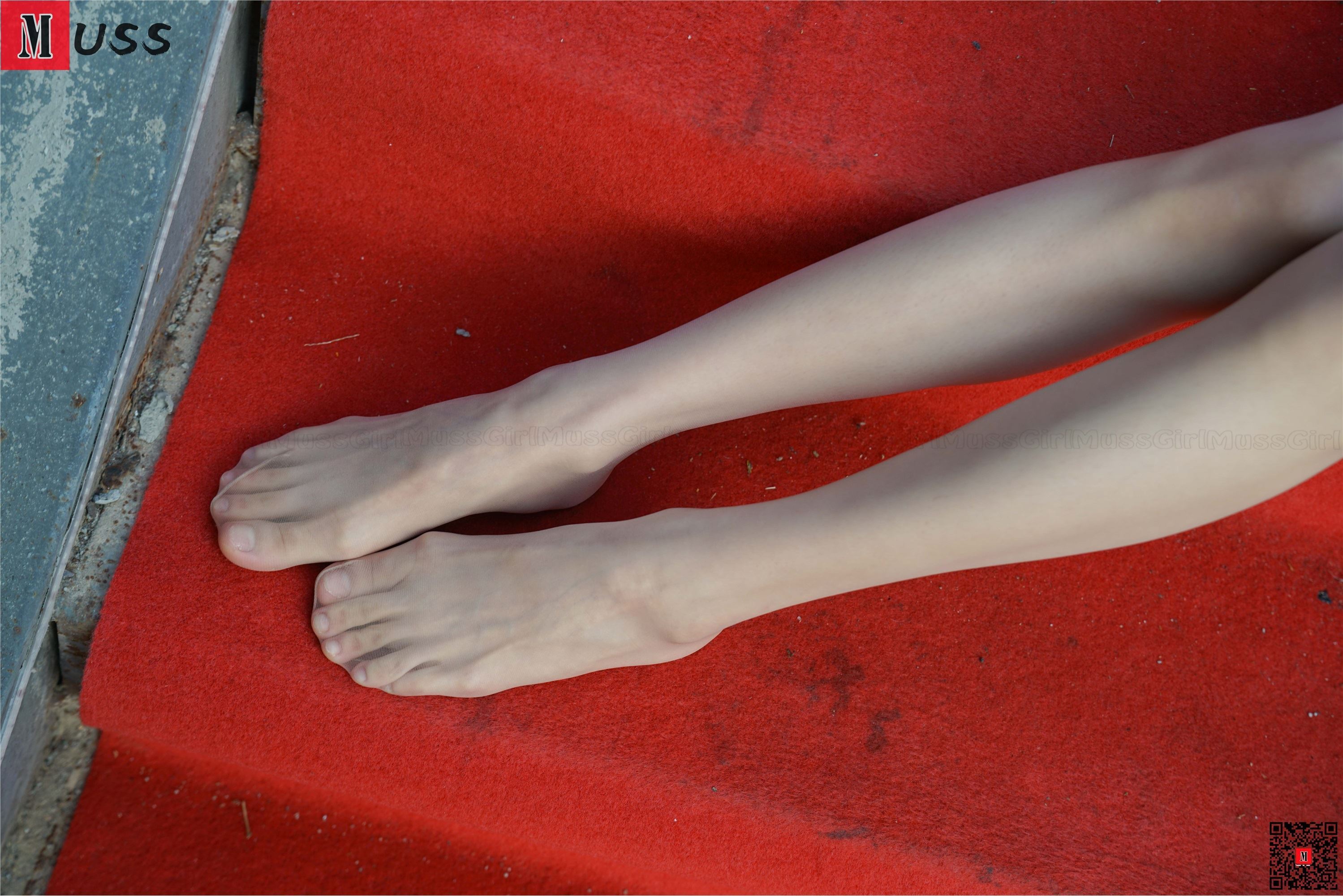 MussGirl慕丝女郎  NO.258-红毯碎花连衣裙肉丝